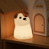 Night Light - Dog Night Light - USB - Touch Dimming - Baby Room/Bedroom Light - Pet/Children's Night Light - Adjustable in Seven Colors