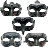 Hell's Messenger Mask - Halloween - Rave Party - Dance - Adult Performance - Costume Prop - 5-Pack - 45-Degree Angle