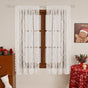Window Screen - Ice Flower Christmas Tree Window Screen - Wire Mesh - European and American - Christmas - Curtain - Net Curtain 2-piece set (150*100cm)