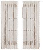 Window Screen - Ice Flower Christmas Tree Window Screen - Wire Mesh - European and American - Christmas - Curtain - Net Curtain 2-piece set (150*100cm)
