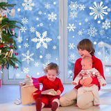 Christmas window stickers - Christmas - Window decorations - Stickers - Christmas decorations - 192 pieces PVC Christmas window decorations - Including Christmas snowflake and snowman patterns - Printed on both sides - For Christmas decorations