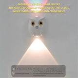 Night light - Mood lamp - LED lighting - Night lamp - LED cabinet light and stair light with sensor - Two-tone - USB rechargeable night light - Magnetic mounting - For children's room, bedroom, hall or corridor, etc. (White) - Side View