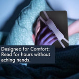 2-Pack Hand Rests for E-Readers & Tablets - Non-Slip & Comfortable to Hold - Suitable for 4.7-8 Inch Screens - Black + White - Front View