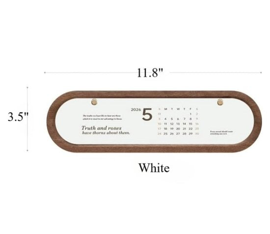 Desk Calendar 2026 - Minimalist Desk Calendar - Decorative Desk Planner - Desk Decoration - Simple Design - Suitable for Home and Office