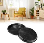 Plant bowls - 6 pieces - Round plant bowls - For flower pots, garden bowls and planters - Black