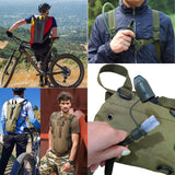 Water Bag–Water Storage–Hydration Backpack–Camping & Hiking–Food Grade Portable Water Bag–3L–Military Green - Side View