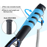 Fish Grabber with Scale - Non-Slip Handle - One-Handed Use - 360° Rotatable - Includes Wrist Strap - Front View