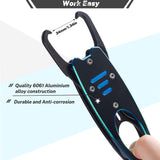 Fish Grabber with Scale - Non-Slip Handle - One-Handed Use - 360° Rotatable - Includes Wrist Strap - Side View