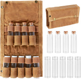 Camping Spice Set - Waterproof - 9 Spice Tins with Canvas Storage Bag and Hanging Hole