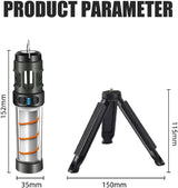 Multifunctional Camping Lamp with Mosquito Repellent - 5 Light Modes & Dual Color Temperature - IPX6 Waterproof - USB-C Rechargeable with Magnetic Hook - Front View