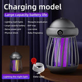 Bug Zapper with Jellyfish Design – USB Rechargeable – Portable for Camping and Outdoors – Effective against Various Mosquitoes - 45-Degree Angle