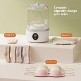 Portable Washing Machine - Cordless - Rechargeable - For Delicate Underwear - Compact - Front View