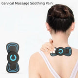 Portable Mini Massage Patch - 6 Modes - Smart EMS Massage & Heating - 45-Degree Angle