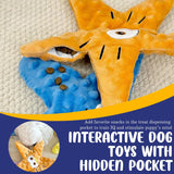 Unfilled dog toy - squeaky - small to medium dogs - 4 pcs - Top-Down View