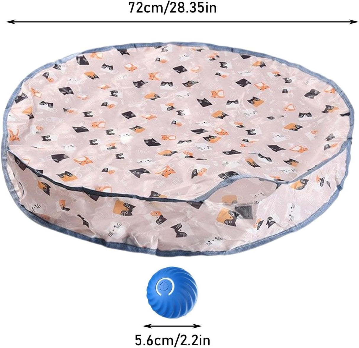 Play mat - Educational cat toy - USB automatic cat toy with three settings - 1 item