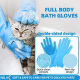 Bath Brush Set - Hair Care - Dog Supplies - 6 in 1 - 45-Degree Angle