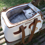 Cat Cage - Portable - For Pets up to 4.5 kg - Bread - 1 pc - Side View