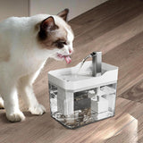 Pet Drinking Fountain - Large Capacity - Removable - 1pc - Front View