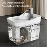 Pet Drinking Fountain - Large Capacity - Removable - 1pc - 45-Degree Angle