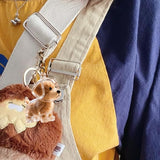 Keychain - Dog Hair Collection - Memory Capsule Pendant - DIY-1pc - Top-Down View