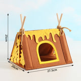 Guinea Pig Bed - Durable and Sturdy - Comfortable - Mini - Well Made - Brown - 1st