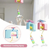 Cat Toys - Hanging - Spring-Loaded and Automatic - Blue - 1pc