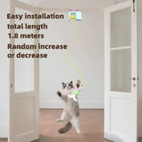 Cat Toys - Hanging - Spring-Loaded and Automatic - Blue - 1pc - Top-Down View