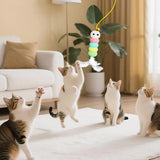 Cat Toys - Hanging - Spring-Loaded and Automatic - Blue - 1pc - 45-Degree Angle