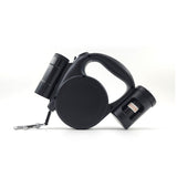 Retractable Dog Leash - Storage Box - 4.5 m - Illuminated - Black - 1 pc
