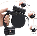 Retractable Dog Leash - Storage Box - 4.5 m - Illuminated - Black - 1 pc - Top-Down View