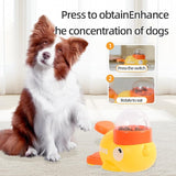 Pet Feeder - Toy - Automatic - Yellow Duck - 1st - 45-Degree Angle