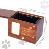 Pet Urn - Keepsake - Wooden Frame - 1pc - Front View