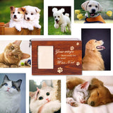 Pet Urn - Keepsake - Wooden Frame - 1pc - Top-Down View