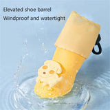 Dog Boots - Waterproof - Small and Medium Dogs - Yellow - Medium - 4 pcs - Top-Down View