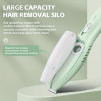 Small Animal Hair Trimmer-Hair Suction Cup-Rechargeable-Quiet-Green-1st