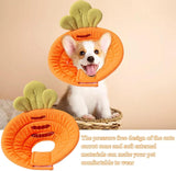 Pet Cone Collar - Soft - Prevents Licking and Biting - Carrot - Small - 1st