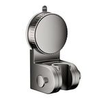Adjustable Self-Adhesive Shower Head Holder with Hook, No-Drill Handheld Shower Bracket for Smooth Bathroom Walls, Grey