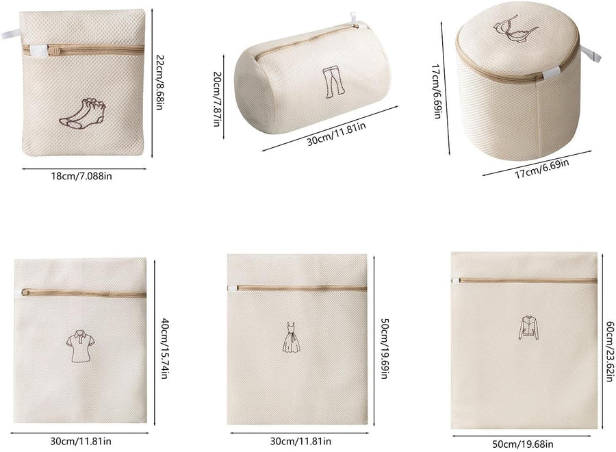 Washing Net-Laundry Nets-Washing Machine Deformation-Filter-6-Piece Set