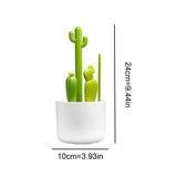 Bottle brush - bottle brush - cleaning brush - cactus shape - includes bottle brush, nipple brush, detail brush and straw brush - suitable for bottle drying rack