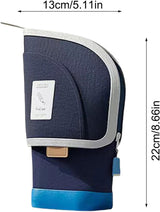 Telescopic Pen Holder - Large Capacity - Dark Blue - 1 Pack - Side View