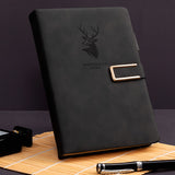Notebook - 3D Magnetic Closure - Thick Paper - Black Deer - 1 Pack - Front View