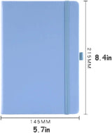 Notebook - Hardcover - Thick paper - Light blue - 1 pack - Front View