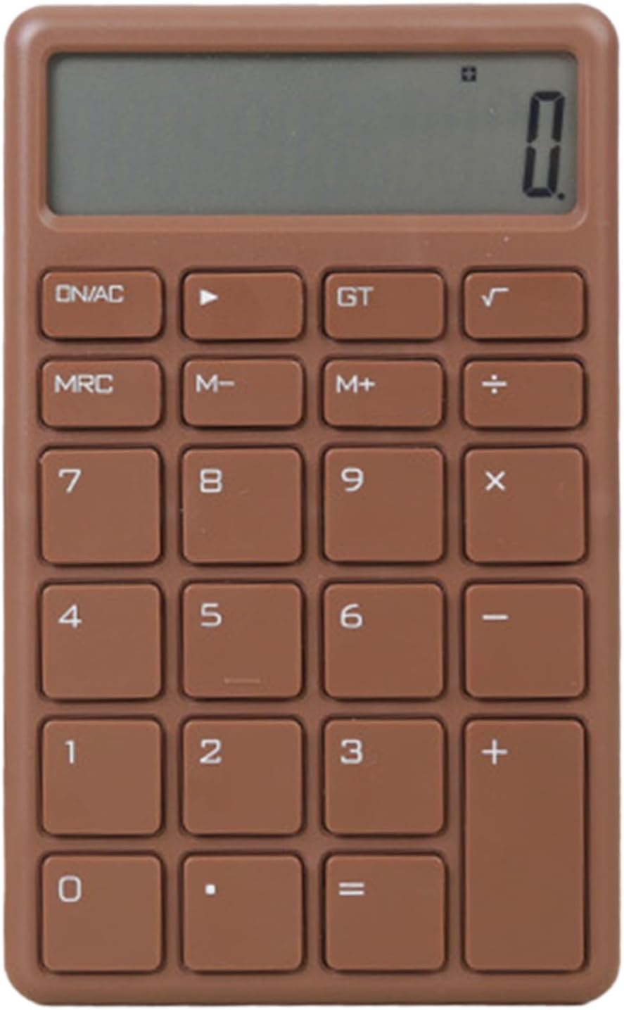 Calculator - with LCD display - Portable - Silent - Brown - 1 pack