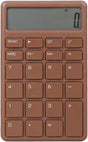 Calculator - with LCD display - Portable - Silent - Brown - 1 pack