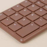 Calculator - with LCD display - Portable - Silent - Brown - 1 pack - Side View