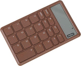 Calculator - with LCD display - Portable - Silent - Brown - 1 pack