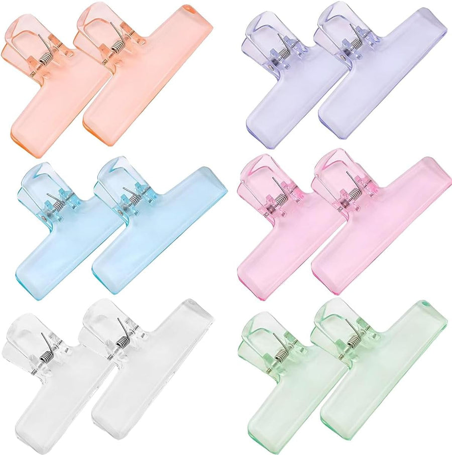 Clips - Mounting material - Colored acrylic - Office & Study - 12 pieces