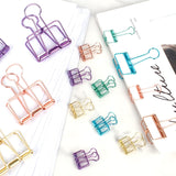 Ring binders - Hollow metal - 49/32/20 mm - Colored rings - 33 pieces - Front View