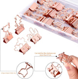 Ring binder - Suitable for office and school - Multifunctional - Rose gold - 24 pieces - Front View