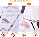 Ring binder - Suitable for office and school - Multifunctional - Rose gold - 24 pieces - Side View
